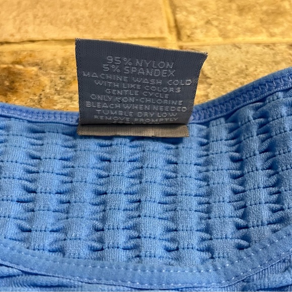 Active Freedom Waffle Stretch Women’s Long Sleeve Blue Nylon Spandex Top Sz L - Picture 9 of 11